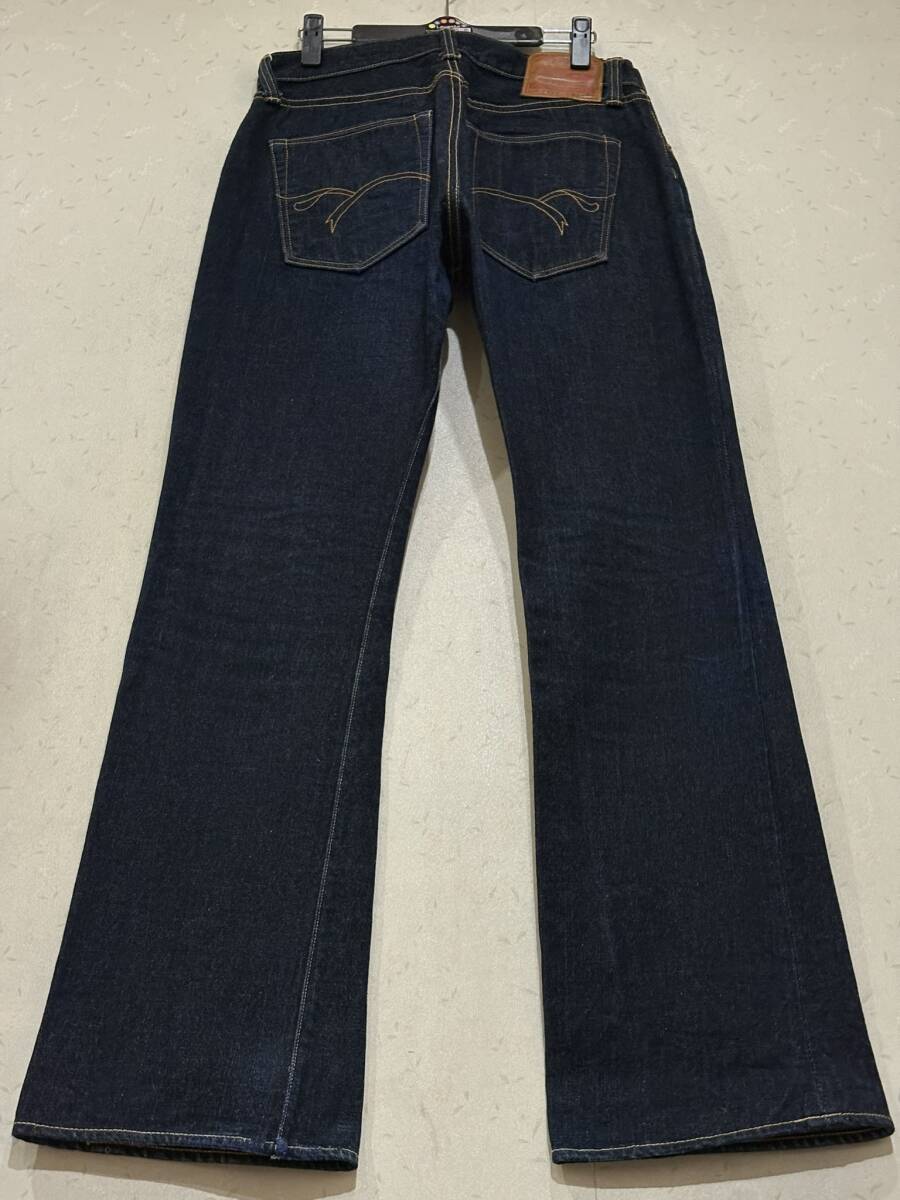※THE FLAT HEAD ザ フラット ヘッド LOT 1017 ブーツカットデニムパンツ 日本製 濃紺 33 BJBE.F拍卖