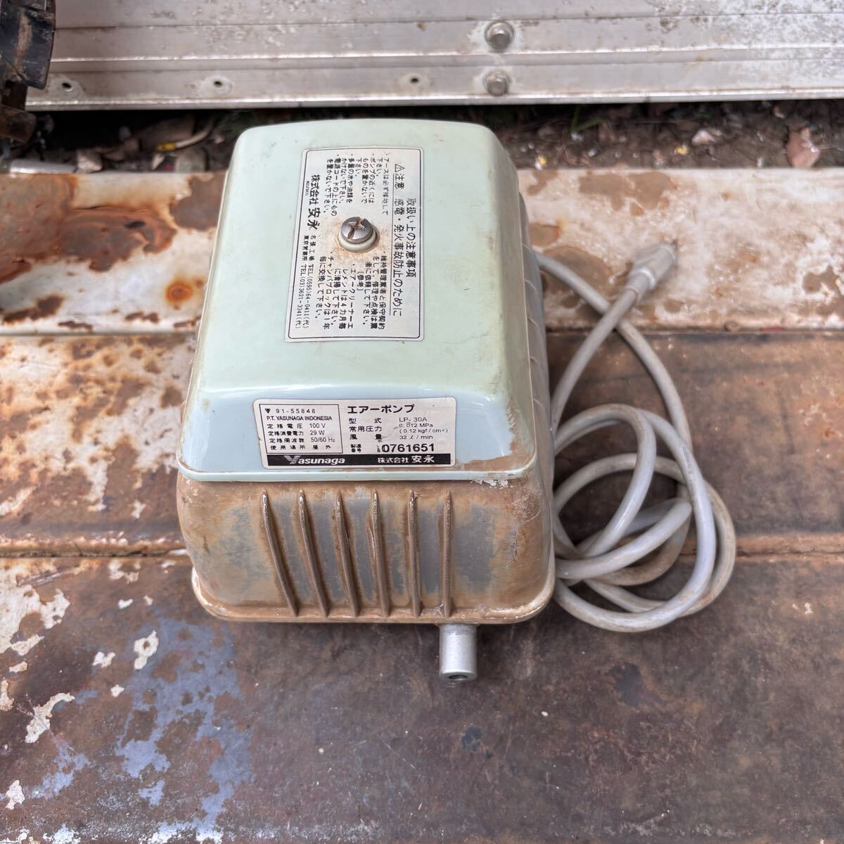 通電確認 安永エアポンプ 安永ポンプ YASUNAGA クボタ 安永 浄化槽ブロワー エアーポンプ LP-30A エアポンプ 水中ポンプ ツルミ拍卖