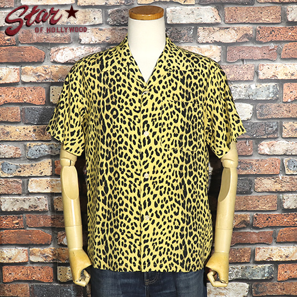 【M】L.YELLOW STAR OF HOLLYWOOD スターオブハリウッド レオパード柄 半袖レーヨンオープンシャツ SH39490 東洋エンタープライズ拍卖