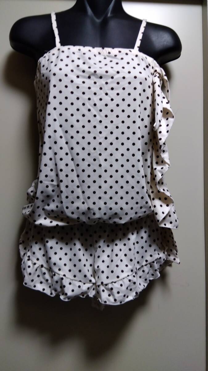 ☆水着用ドット柄ワンピパンツタイプ☆未使用自宅保管M拍卖