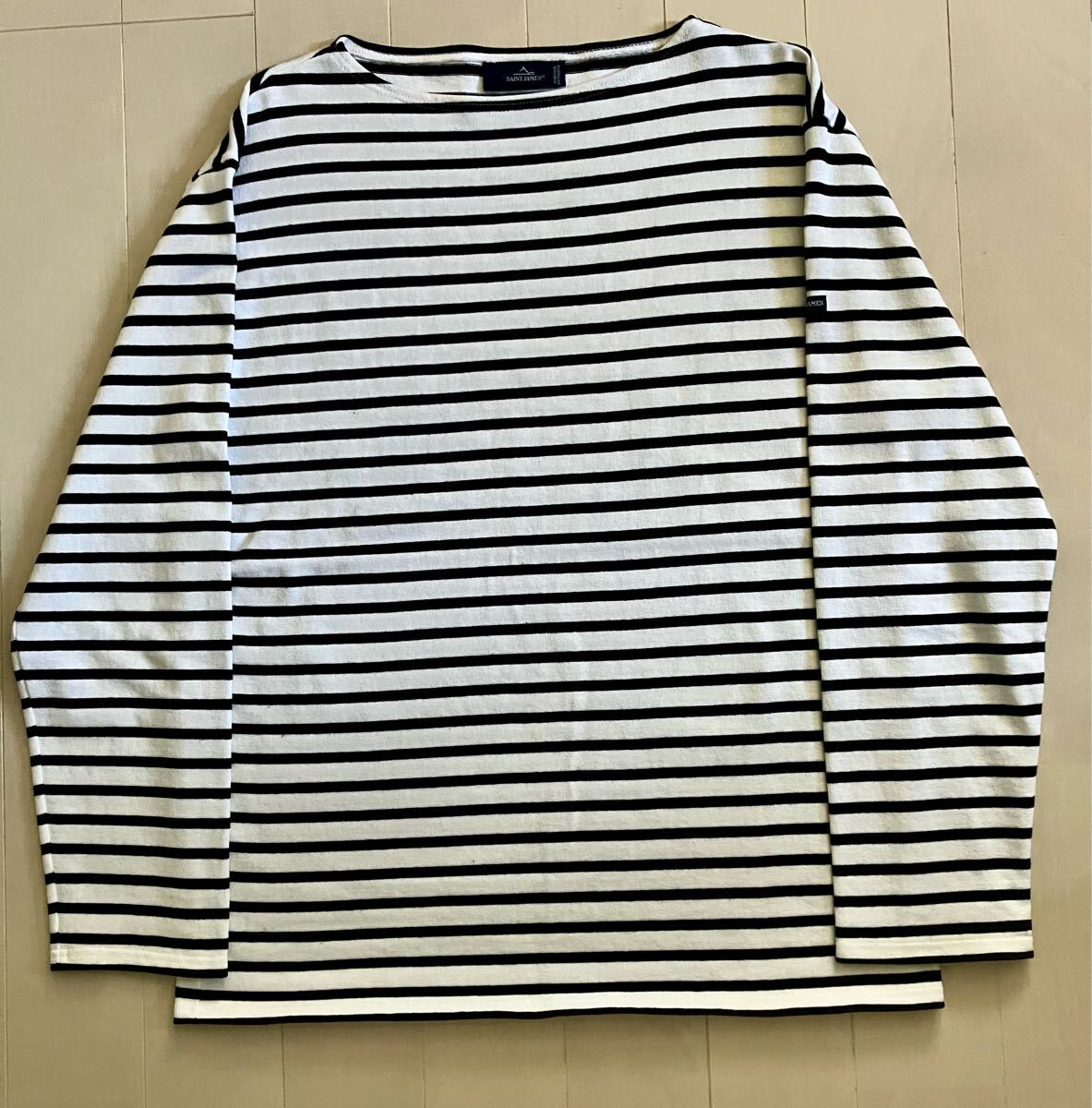 【極美品】セントジェームス ウェッソン 白黒ボーダー 長袖カットソー T6 XL拍卖