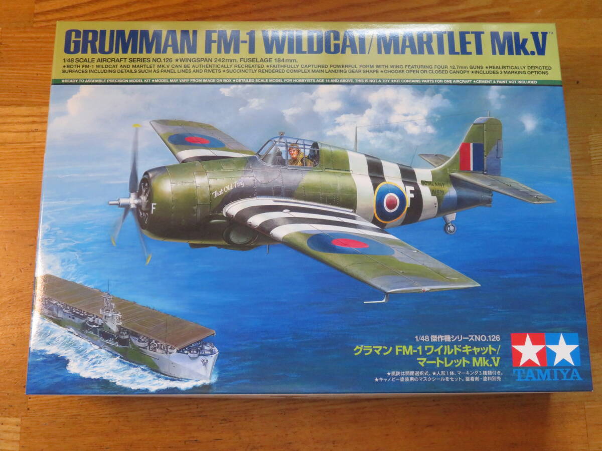 タミヤ 【61126】 1/48 グラマン FM-1 ワイルドキャット/マートレットMk.V 拍卖