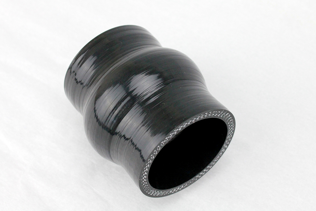 送料格安 51mm クッションホース 強化シリコンホース 4層 ブラック 黒 4プライ インテークホース ラジエーター ヒーター 51Φ拍卖