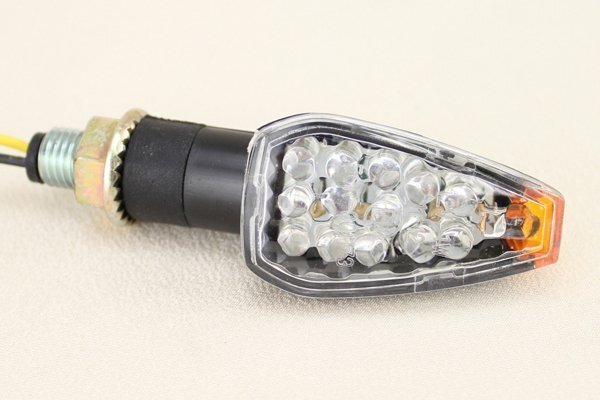 送料格安 ミニLEDクリアウインカー ソフテイルFXSTC FLH FLSTS ツインカム スポーツスター FXR XL1200 ダイナ チョッパー拍卖