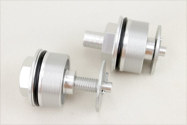 送料格安 CB400SF NC31 41mmフロントフォークトップキャップ銀 減衰調整プリロードアジャスター VTEC NC39 VTR250トップボルト拍卖