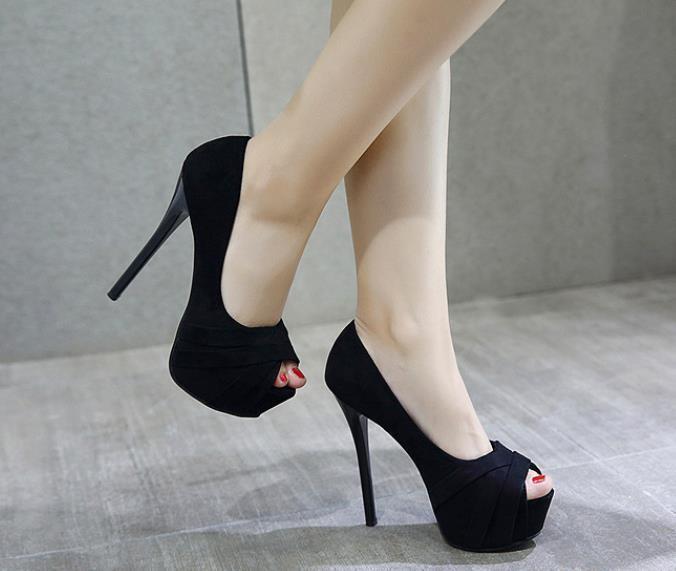 サンダル レディース パンプス ハイヒール サンダル とんがりトウ ピンヒール 厚底 欧米 オープン ソール 美脚 脚長 おしゃれ拍卖