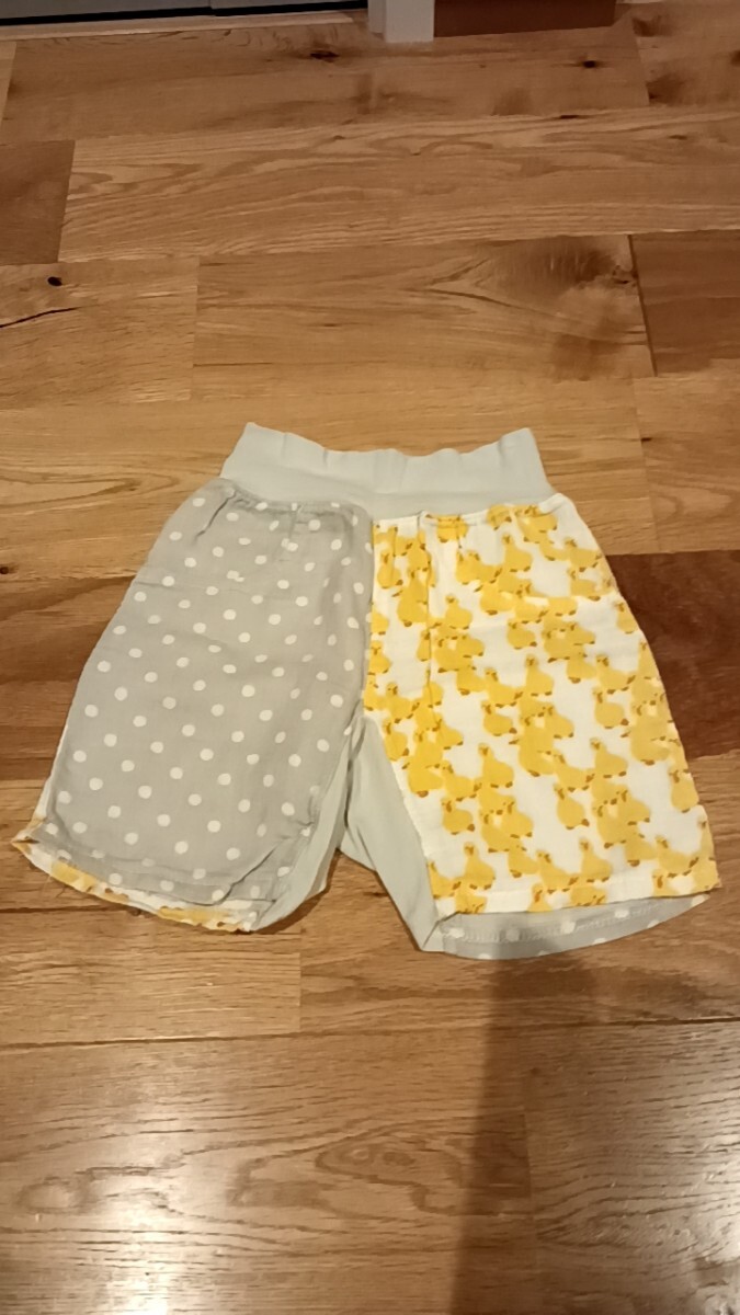 ショートパンツ ステテコ 80センチ かわいい アヒル柄 ドット リラックス パジャマ かわいい ベビー 赤ちゃん 洗い替え 拍卖