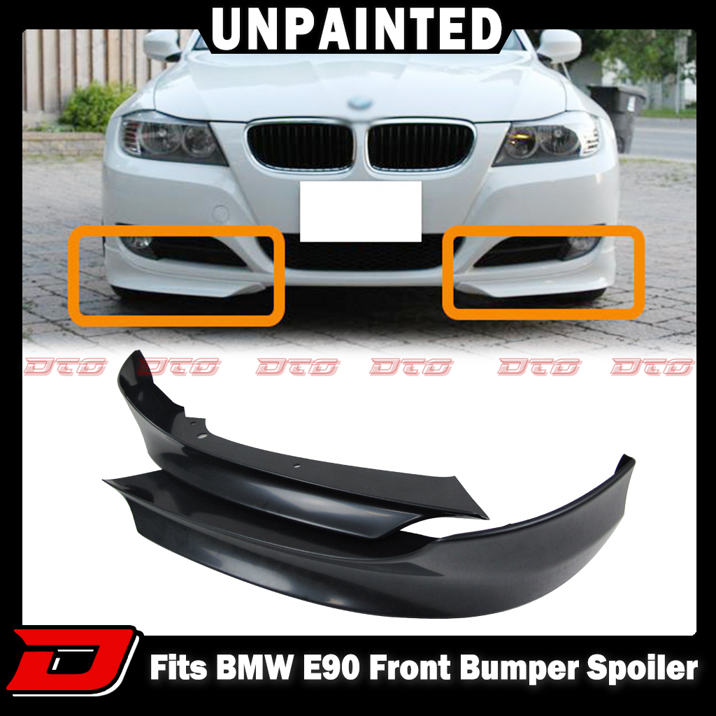 *在庫有即発送* 2009-2011 LCI後期 BMW 3シリーズ E90 E91 ノーマルバンパー フロントリップ スプリッタースポイラー 未塗装の素地拍卖