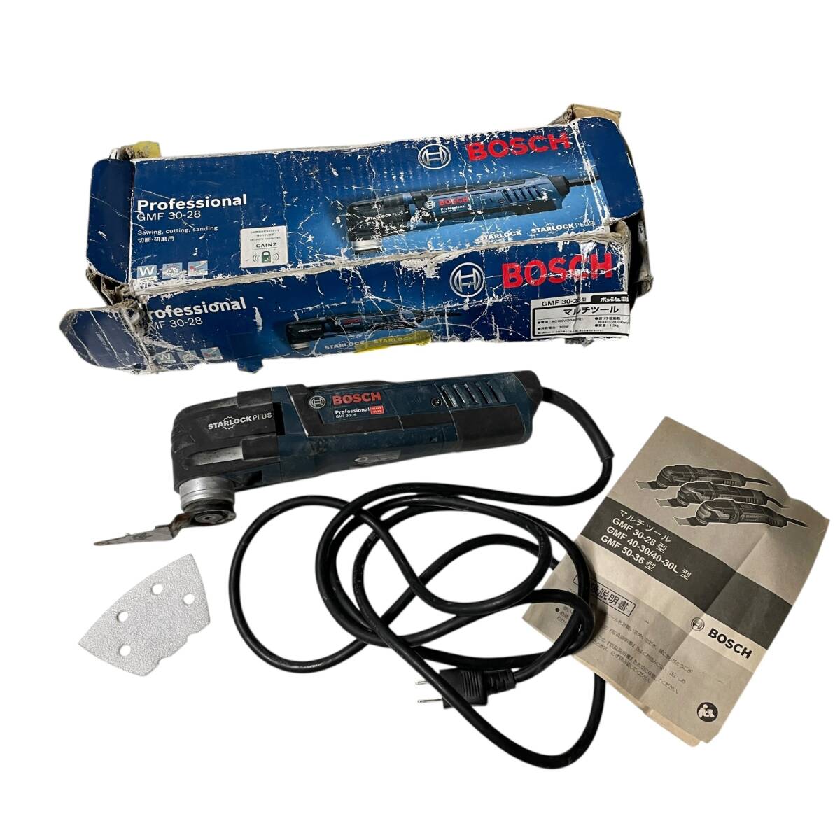 ◆中古品◆ボッシュ BOSCH マルチカッター GMF30-28 電動工具 切断機 マルチツール カットソー Q90569NL拍卖