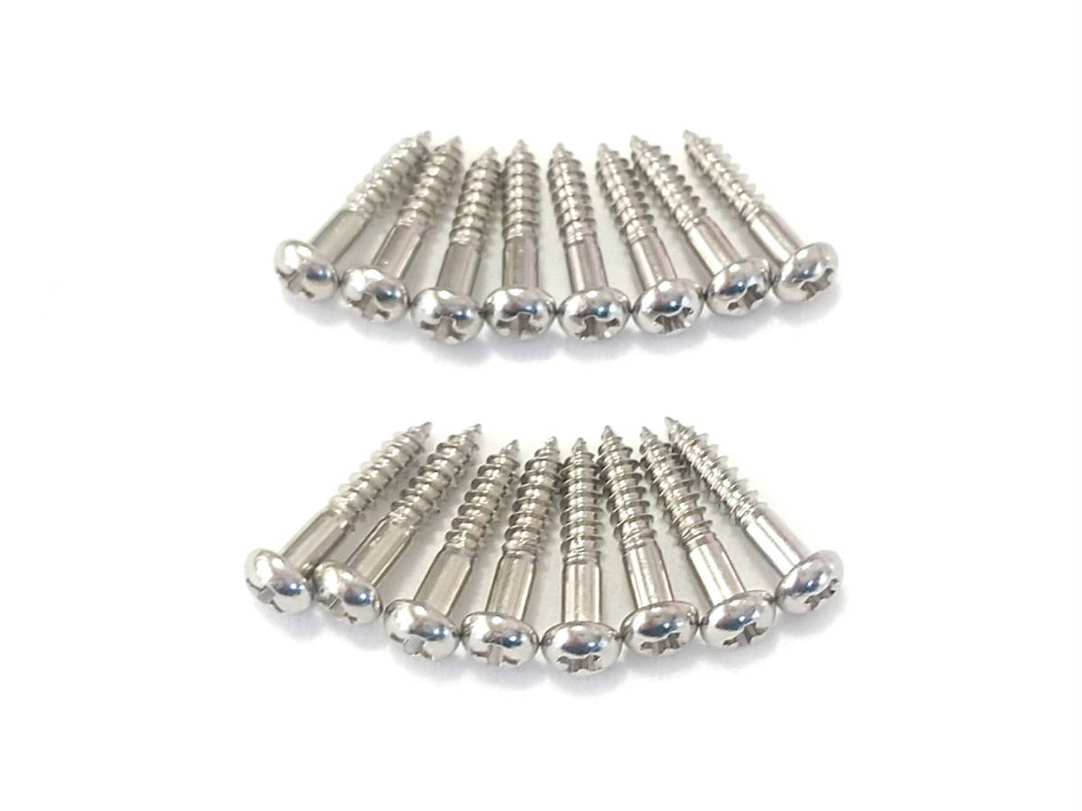 P1-16 新品 日本製◆ペグ 留めネジ ニッケル 16本 2.4x13 JB PB ロトマチックやクルーソンタイプに 検:GOTOH◆互換品拍卖