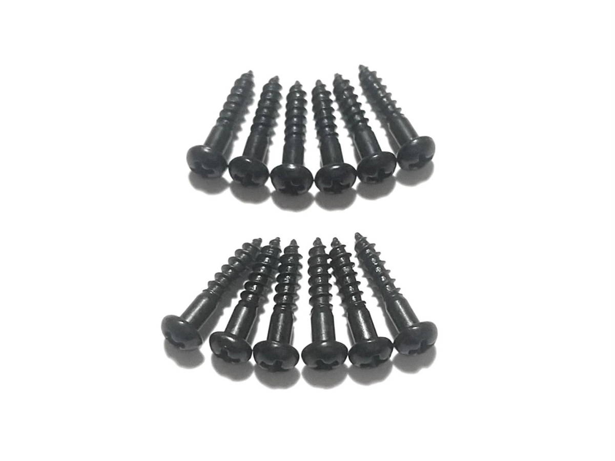 P8-12 新品 日本製◆ロトマチック クルーソンタイプ ペグ 留めネジ ブラック 12本 2.4x13 鉄製 黒 検:GOTOH SD 互換品◆管理2拍卖