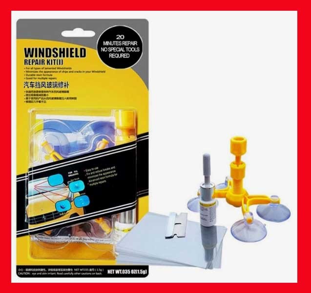 ★★ ガラスリペア キット ポジショニングツール DIY 5回分 取説付き! 新品即決!フロントガラス拍卖