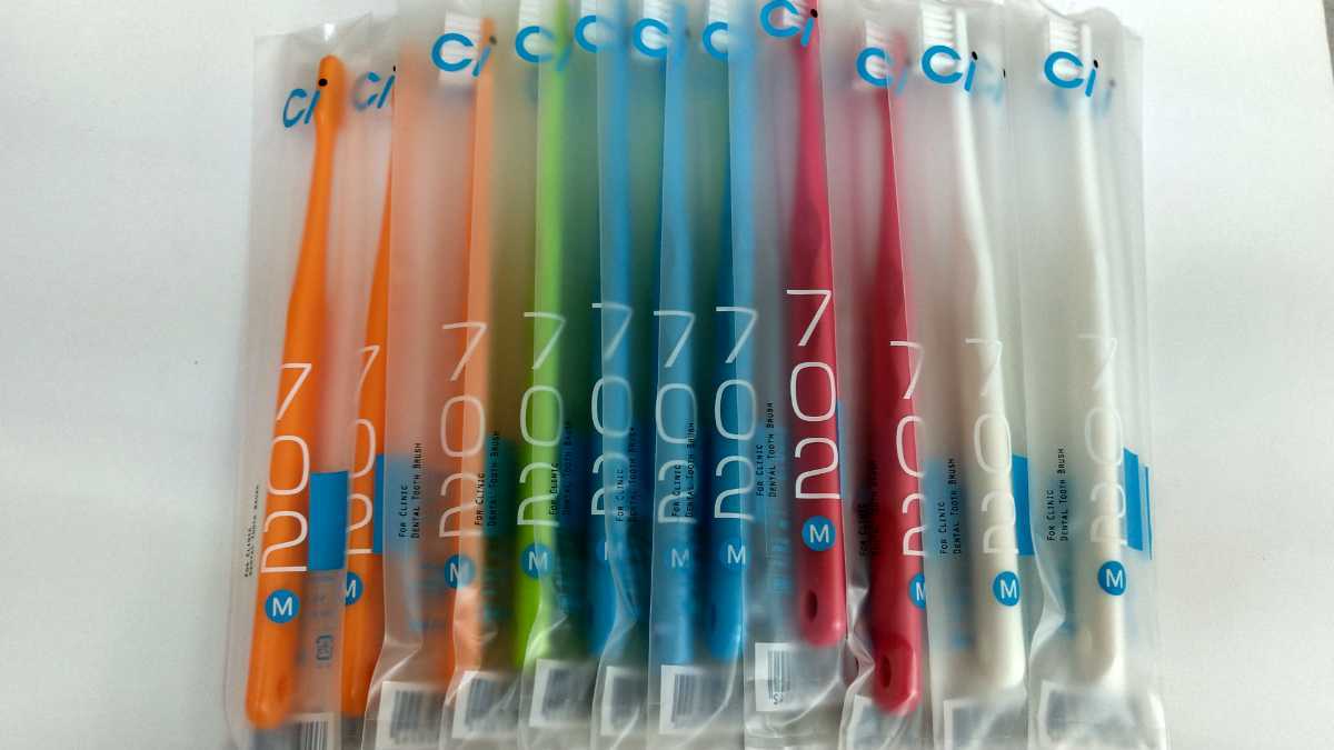 60本 歯科医院専用 スリムヘッド歯ブラシCi702ふつう(703やわらかめに変更可能)拍卖