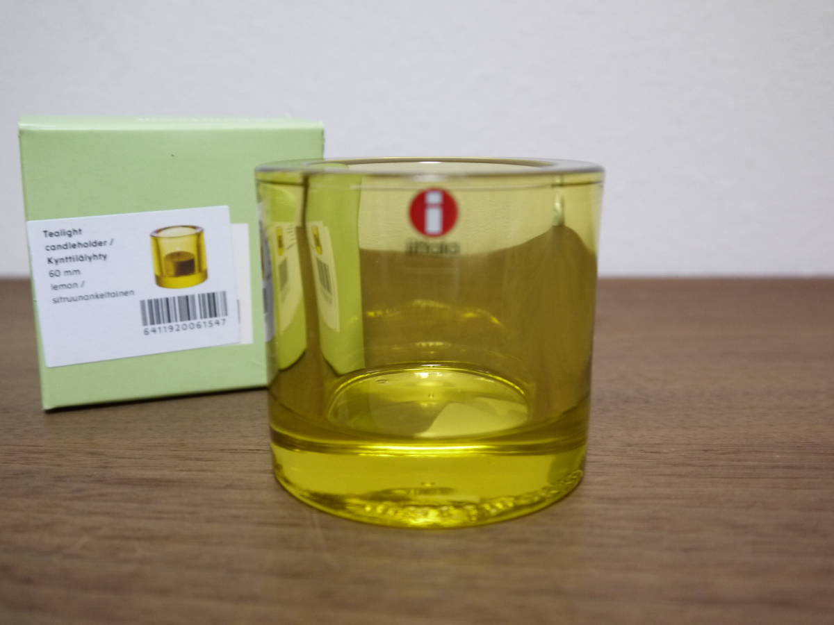 イッタラ キビ kivi キャンドルホルダー レモン 新品 拍卖