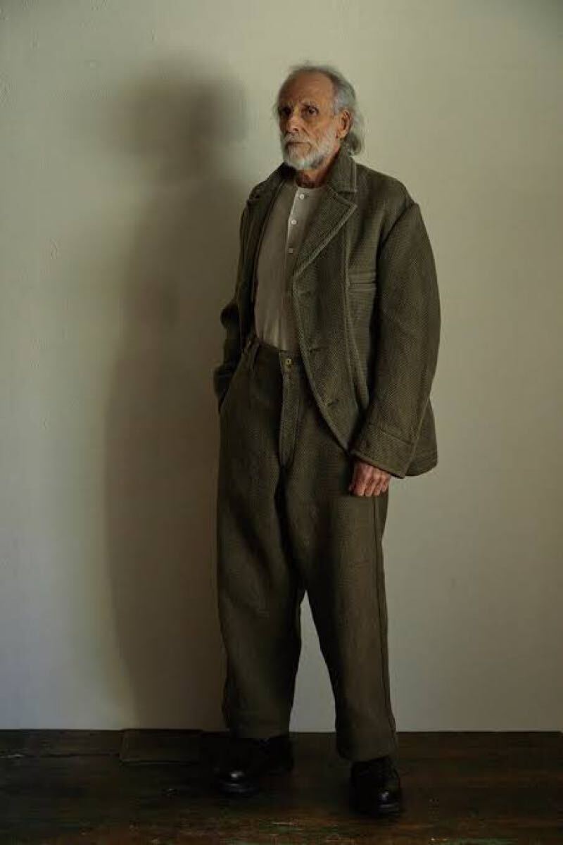 NIGEL CABOURN OX'ED SILVER FIREMAN JACKET HEMP COTTON 50 ナイジェルケーボン オックスドシルバー ジャケット マロリー カメラマン拍卖