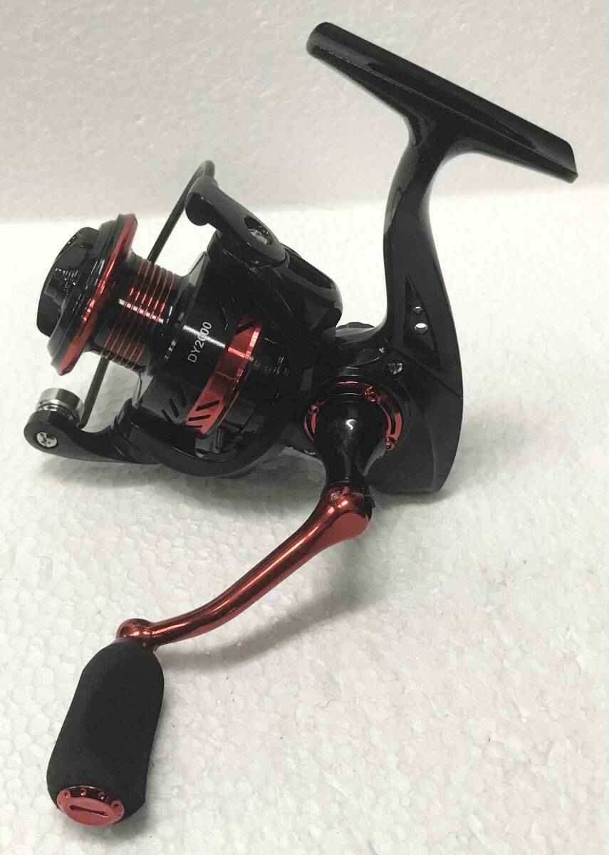 HAUT TONスピニングリールDY2000☆送料無料☆新品未使用☆ブラックレッドメタリック☆左右ハンドル変更可能☆アルミスプール☆拍卖