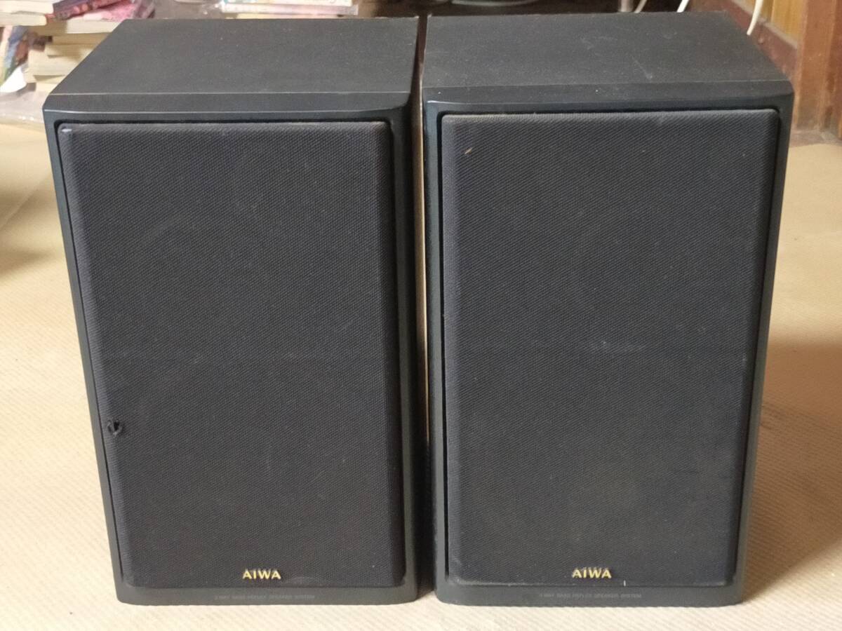 AIWA アイワ スピーカー 3WAY BASS REFLEX SPEAKER SYSTEM ※破れあり。 A拍卖