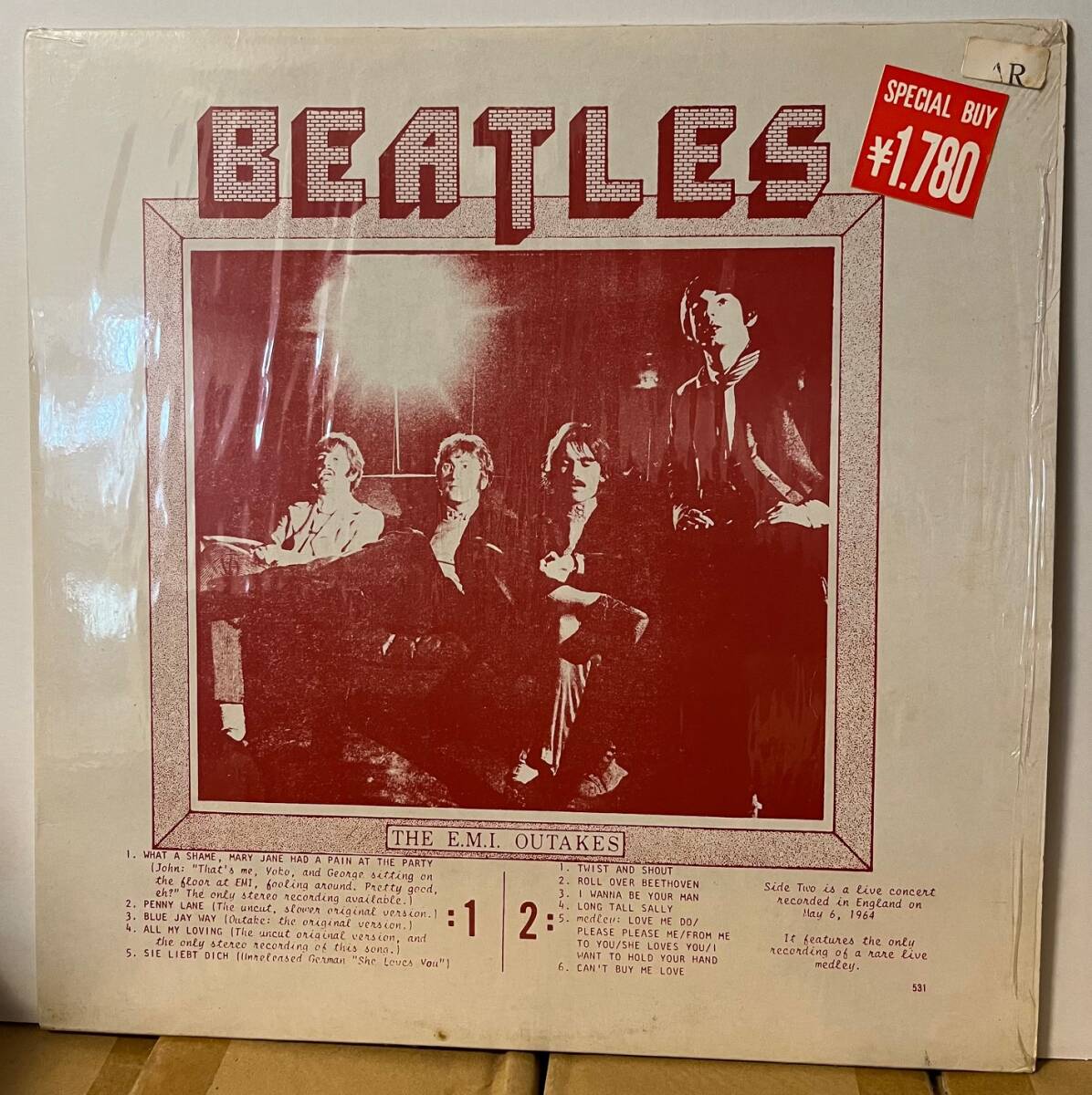 Beatles The E.M.I. Outakes LP プライベート盤 シュリンク付 531拍卖