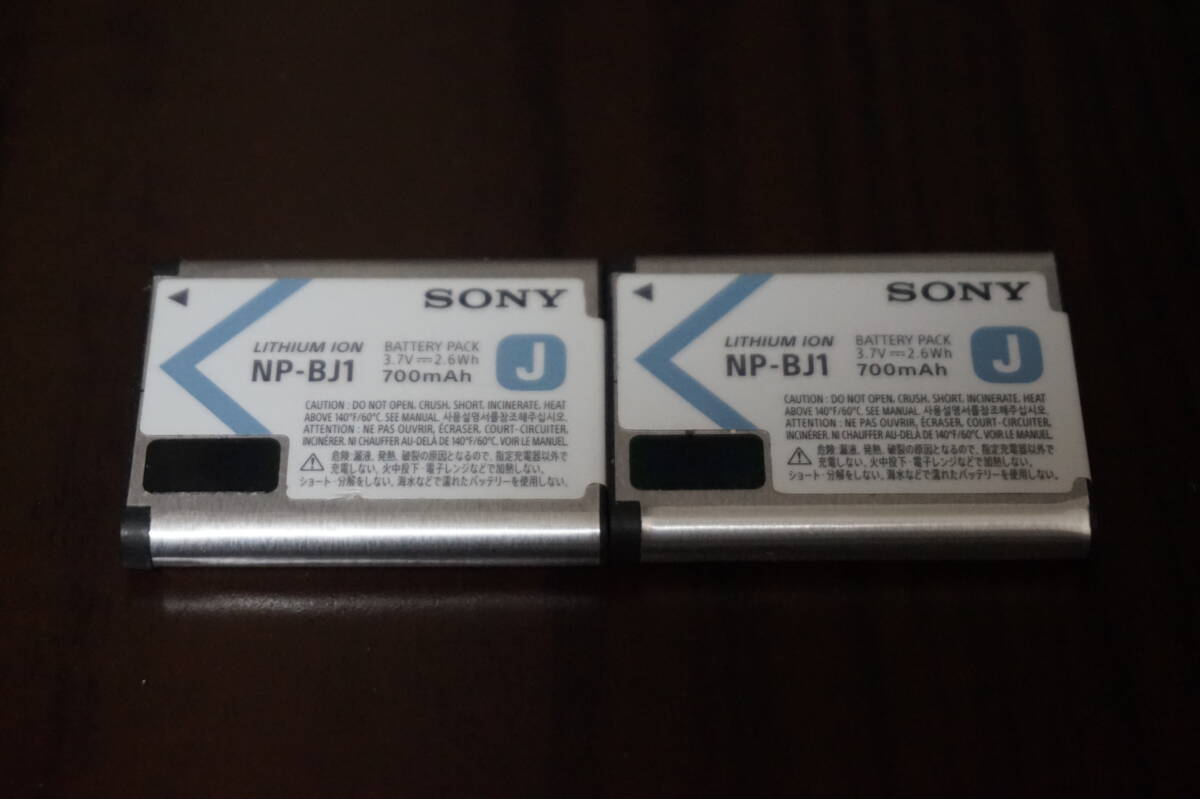 【中古使用頻度少/美品】Sony ソニー 純正 リチャージャブルバッテリーパック NP-BJ1 2個set拍卖