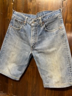 K470 メンズ パンツ Levi's 503 リーバイス インディゴ ジーンズ デニム ハーフ ショーツ ショート リメイク / W33 全国レターパック配送拍卖
