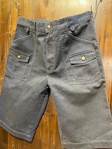 K454 メンズ パンツ ABAHOUSE アバハウス グレー 灰 プリント ハーフ ショーツ ショート / 約W31 全国レターパック配送拍卖