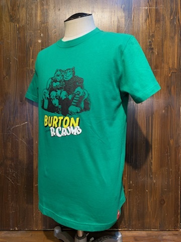 K311 メンズ Tシャツ BURTON バートン 半袖 プリント グリーン 緑 スノーボード / M 全国レターパック配送拍卖