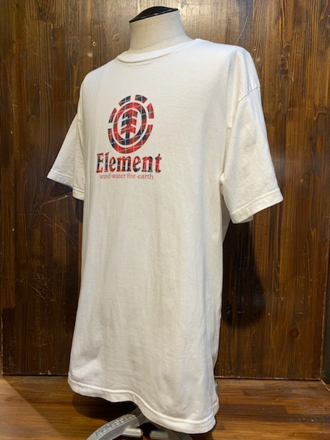 K335 メンズ Tシャツ ELEMENT エレメント ホワイト 白 スケート SKATEBOARD プリント ストリート 大きいサイズ / XL 全国レターパック配送拍卖