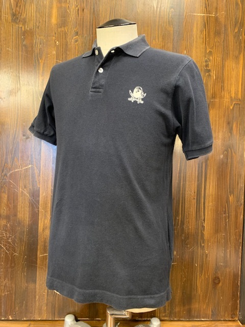 J506TC メンズ ポロシャツ A BATHING APE BAPE PIRATE STORE ア ベイシング エイプ 半袖 ブラック プリント ロゴ ストリート (6)/ S 拍卖