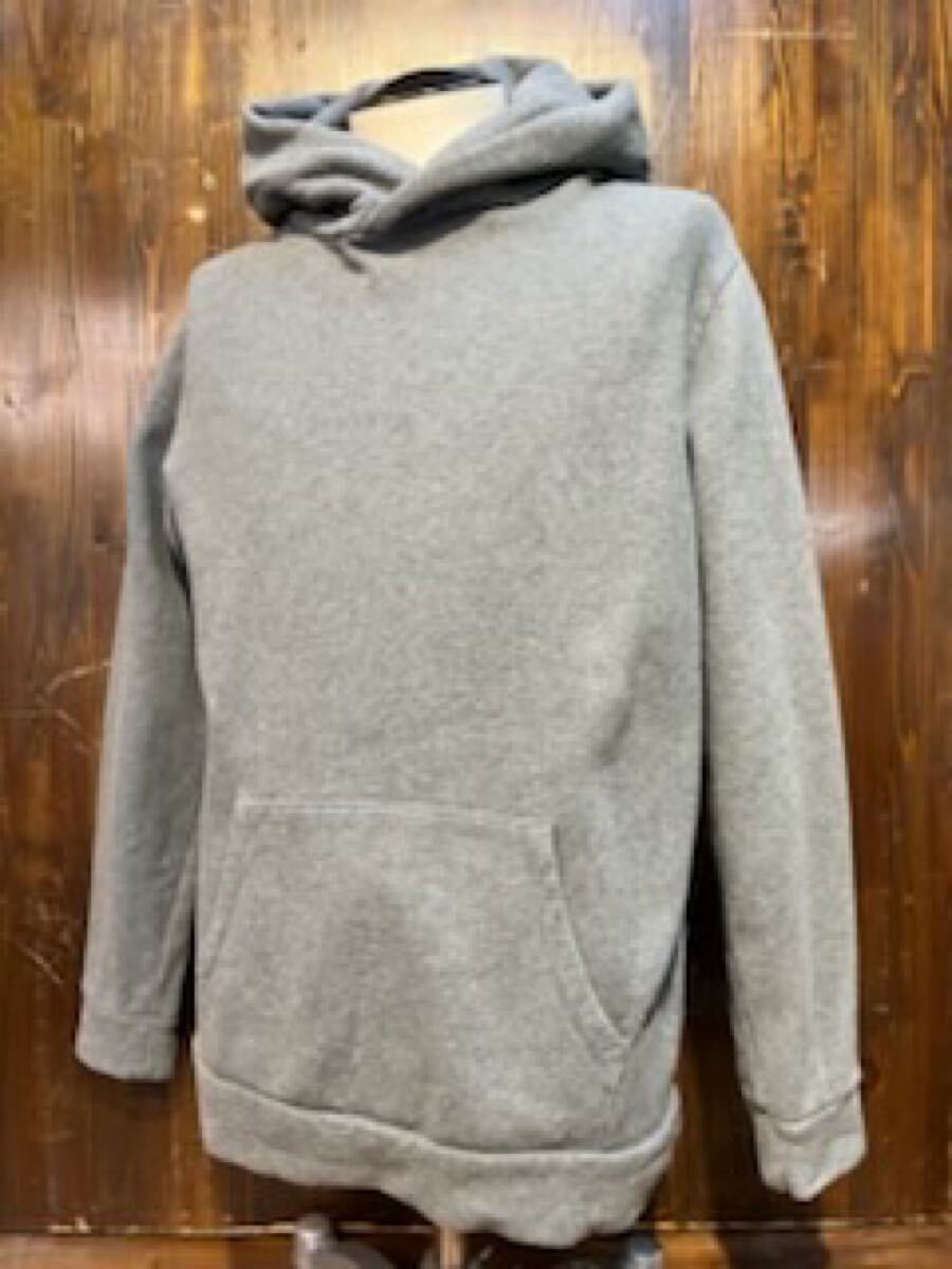 L527 メンズ パーカー nano universe ナノユニバース グレー プルオーバー 無地 シンプル アメカジ カジュアル 古着 / L (8)拍卖