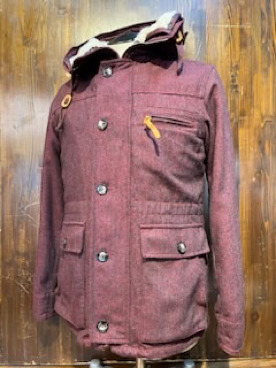 L485 メンズ ジャケット JOURNAL STANDARD ジャーナルスタンダード コート レッド ブルゾン メルトン ウール アメカジ カジュアル / M (8)拍卖