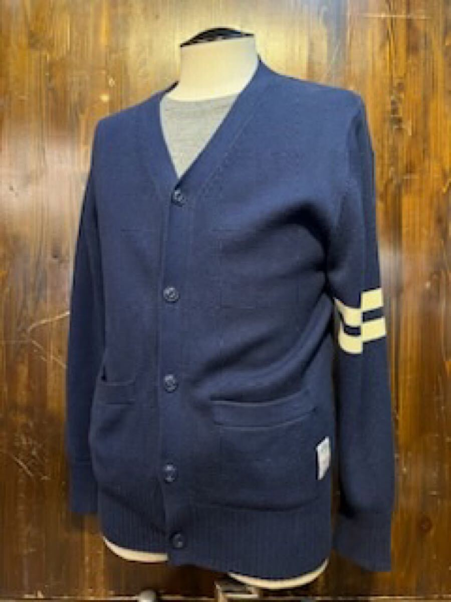 L476 メンズ カーディガン MAGIC NUMBER マジックナンバー ネイビー プレッピー オールドスクール サーフ ストリート カジュアル / M (8)拍卖