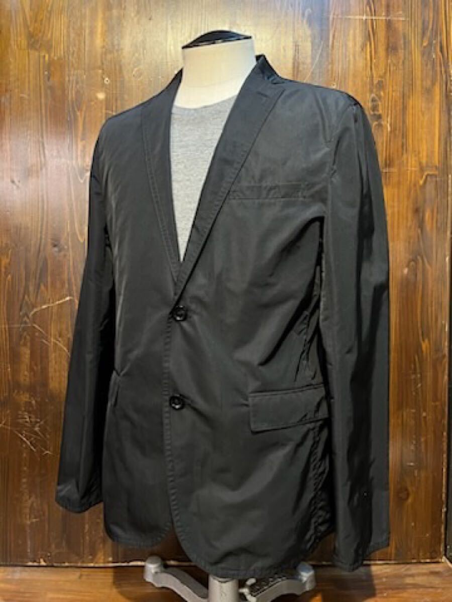 L443 メンズ ジャケット Burberry BLACKLABEL バーバリー ブラックレーベル ブラック テーラード 2釦 2B 薄手 スリム カジュアル / L (6)拍卖