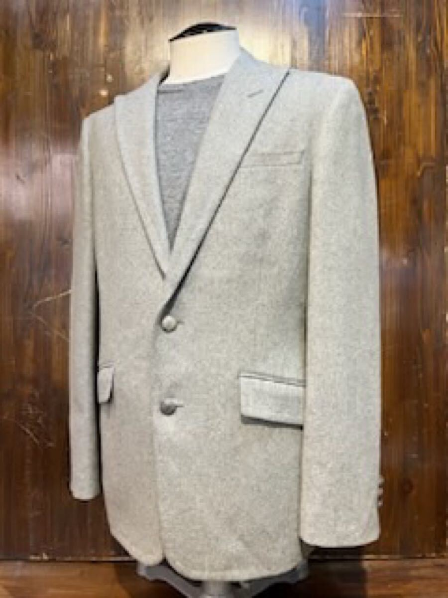 L436 メンズ ジャケット COMME CA DU MODE コムサデモード グレー ウール テーラード 2ボタン カジュアル / L (8)拍卖