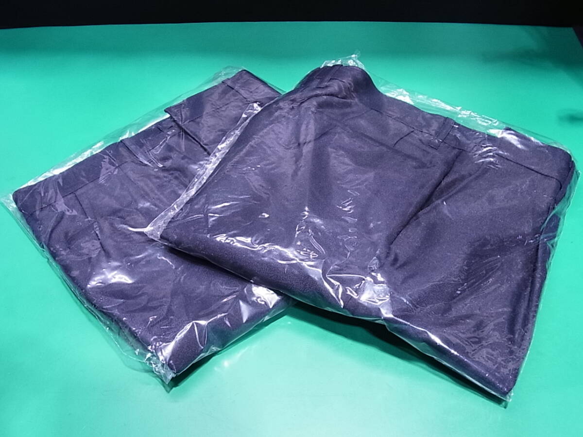 ■■【即決】金星 KINBOSHI 作業服 警備服 スラックス ズボン ボトムス L 2枚セット ウエスト アジャスター付き ウエスト調整ができる!拍卖