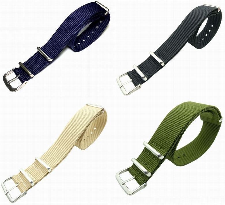 送料無料 4本組 小さめ 腕時計 ベルト 18mm NATO タイプ 時計ベルト 時計バンド 交換用 替えベルト ナイロンベルト拍卖