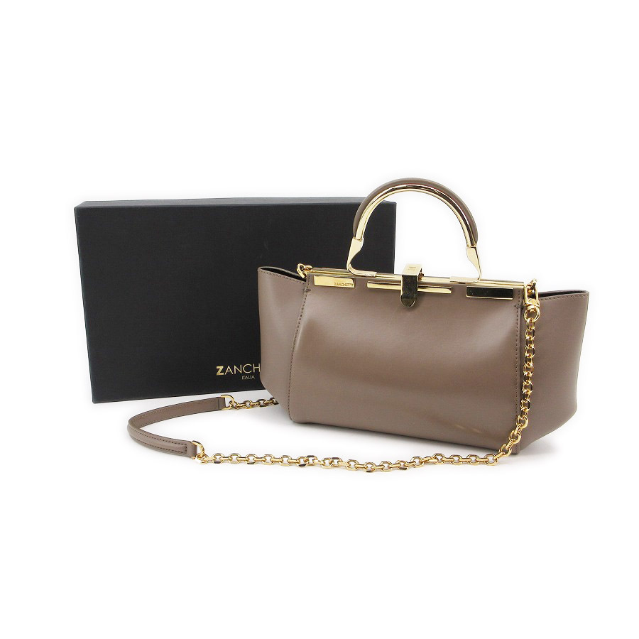 送料無料 超美品 ザンケッティ ZANCHETT ショルダーバッグ クラッチバッグ アムレット AMLETO レザー レディース拍卖