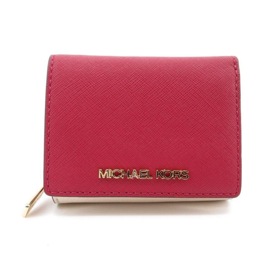 送料無料 超美品 マイケルコース MICHAEL KORS 財布 三つ折り コンパクトウォレット フレームマルチ レディース拍卖