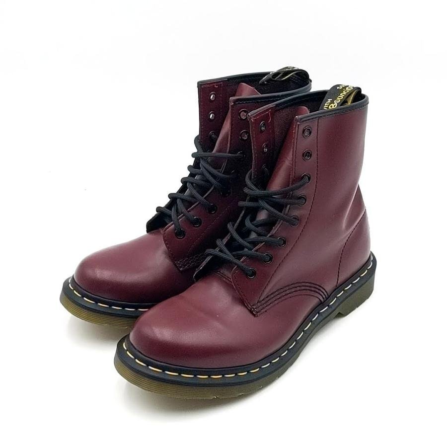 送料無料 美品 ドクターマーチン Dr. Martens 8ホールブーツ 靴 シューズ レザー UK7 レディース拍卖