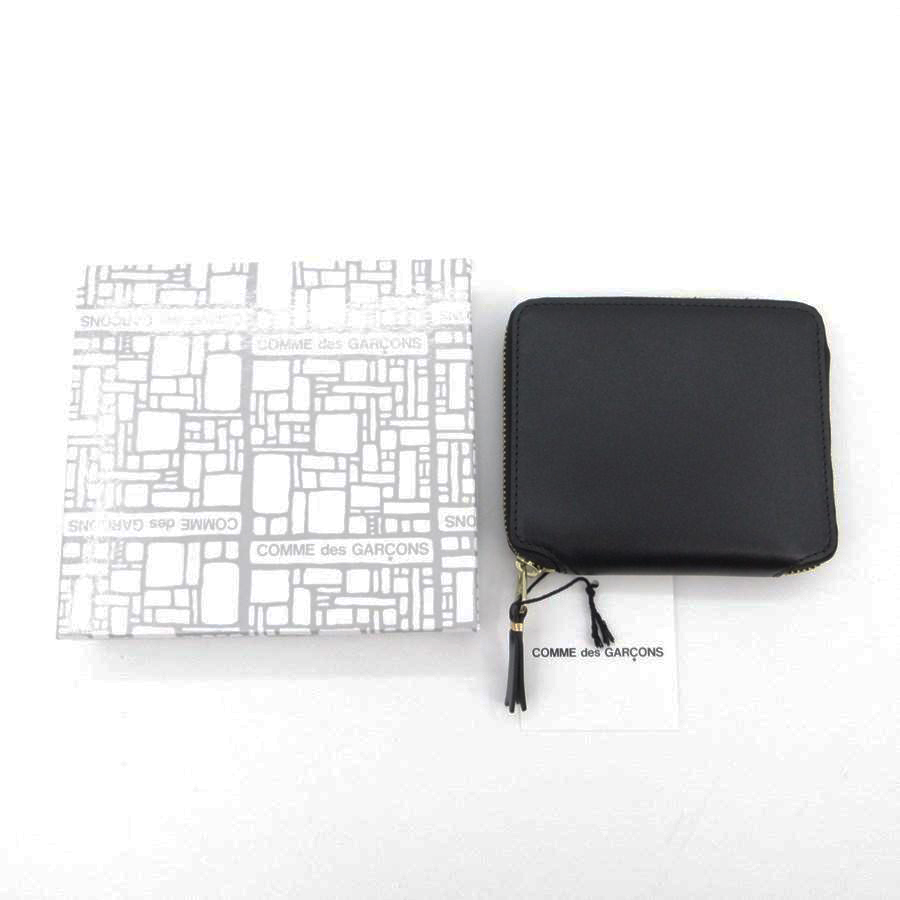 送料無料 超美品 コムデギャルソン COMME des GARCONS 財布 ラウンドファスナー 二つ折り レザー メンズ拍卖