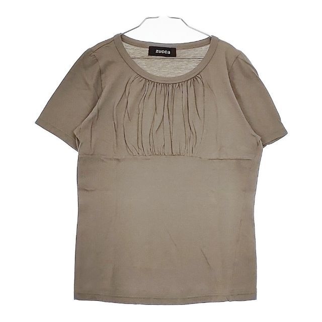 ZUCCa 製品染め M コットン 半袖Tシャツ カットソー カーキ ズッカ 5-0528S 260151拍卖