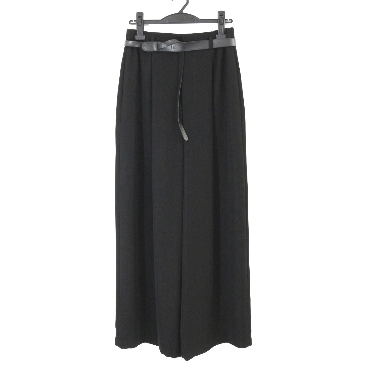 ENFOLD 定価29,700円 24SS BELT WIDE-TROUSERS ベルトワイドパンツ 38 300HA231-0580 エンフォルド拍卖