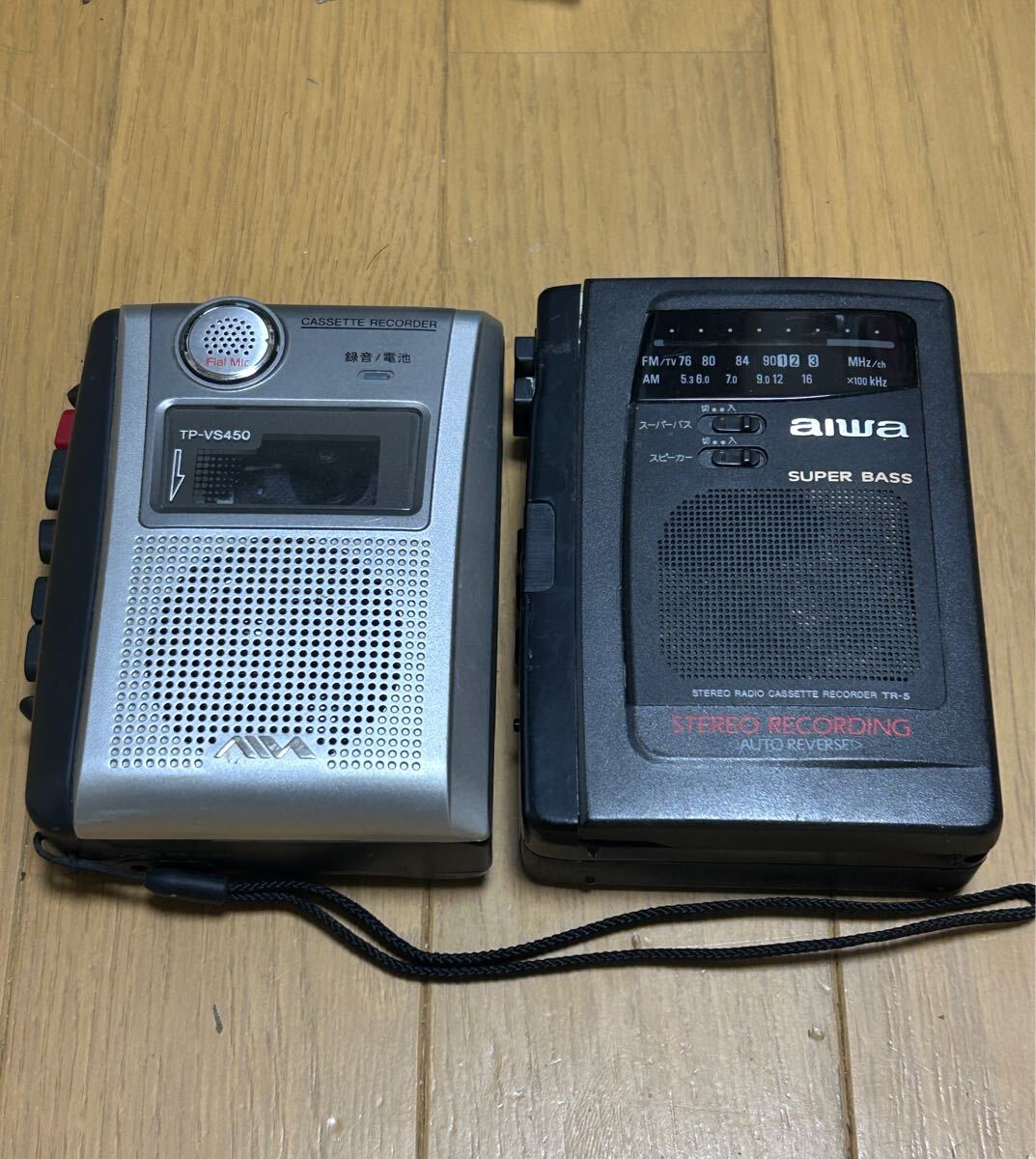 SONY AIWA ポータブル カセットレコーダー ポケットラジオ 2個セット TP-VS450 TR-5拍卖