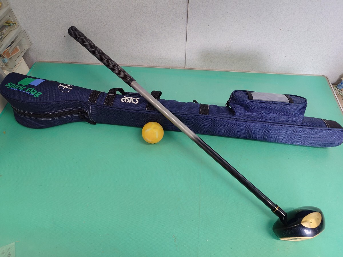 ● パークゴルフクラブ MIZUNO ミズノ One On PG-102 Ply Wood Head 右打 855mm アシックス asics spirit Flag ケース/ランバード ボール③拍卖