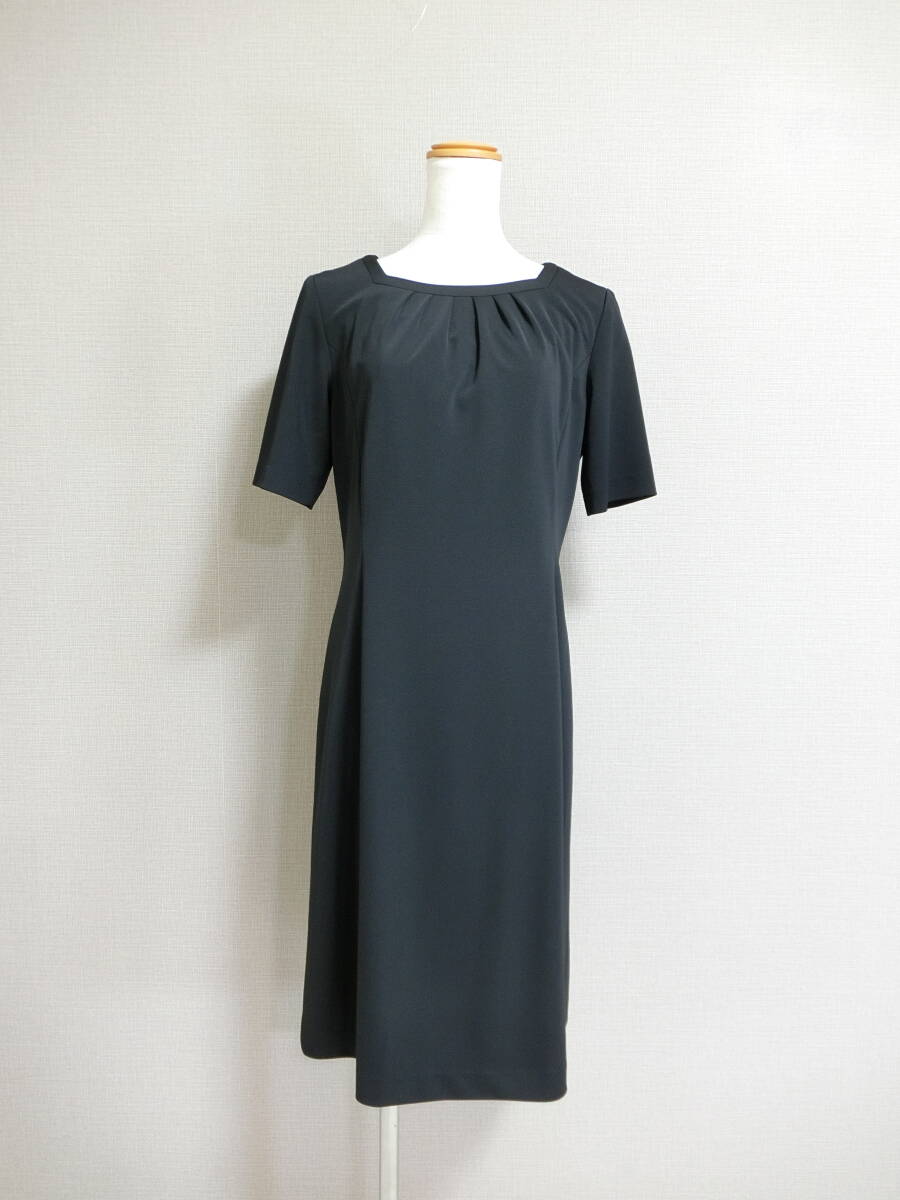 極美品 NEW YORKER ニューヨーカー フォーマル ウォッシャブル ワンピース ブラック 9拍卖