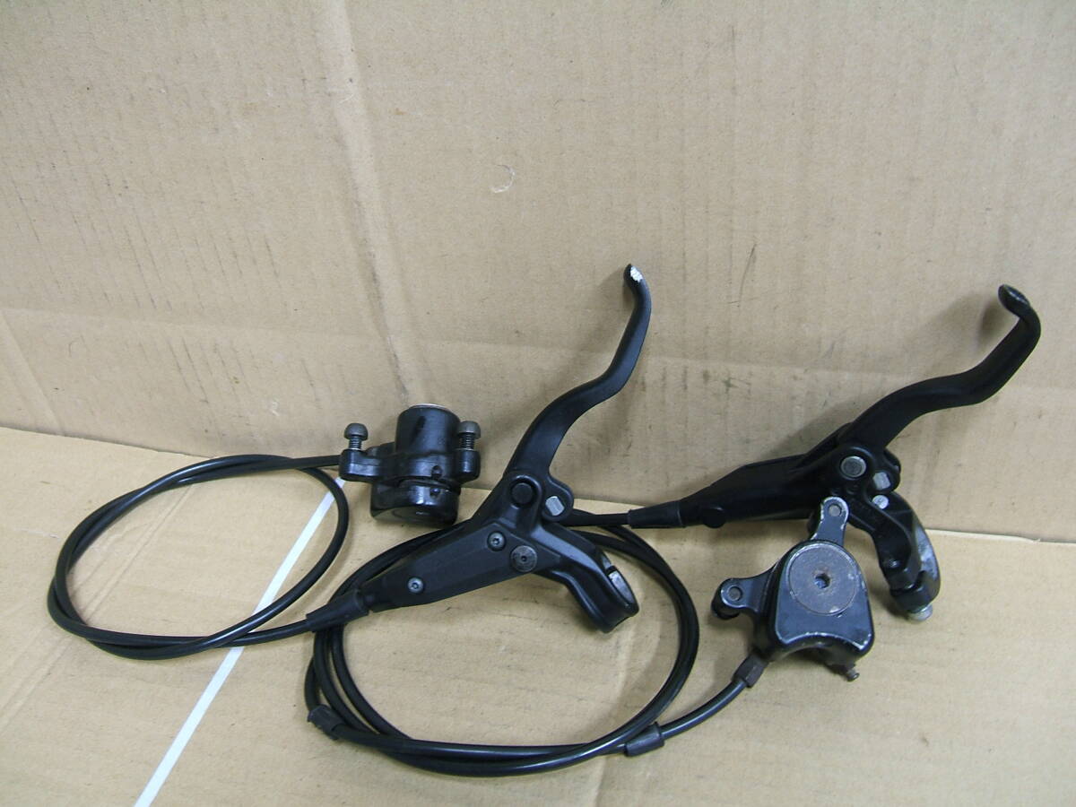 中古 油圧ブレーキ前後セット ディスク SHIMANO BL-M445 HAYES 不動作ジャンク品拍卖