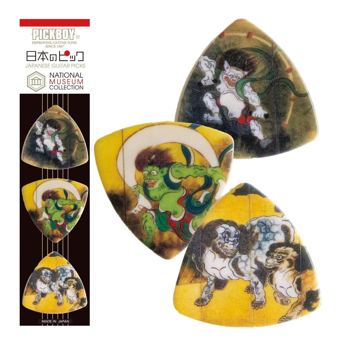 即決◆新品◆送料無料PICKBOY PB100/M002 日本のギター ピック/絵画シリーズ 其の一 お土産にも最適/メール便拍卖