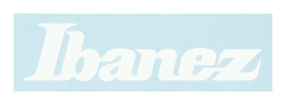 即決◆新品◆送料無料Ibanez ILS1-WH カッティング ・ロゴ ・ステッカー ホワイト/メール便拍卖