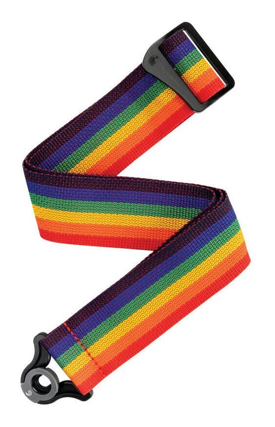 即決◆新品◆送料無料D’Addario PWSAL411 RB レインボー ダダリオ オート ロック ギター ストラップ/メール便拍卖