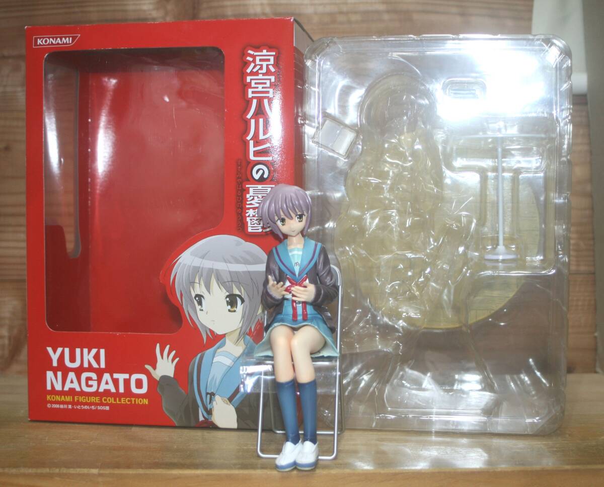 開封美品♪ 涼宮ハルヒの憂鬱 長門有希 コナミフィギュアコレクション (コナミ,涼宮ハルヒ,朝比奈みくる,朝倉涼子,鶴屋さん,キョン)拍卖