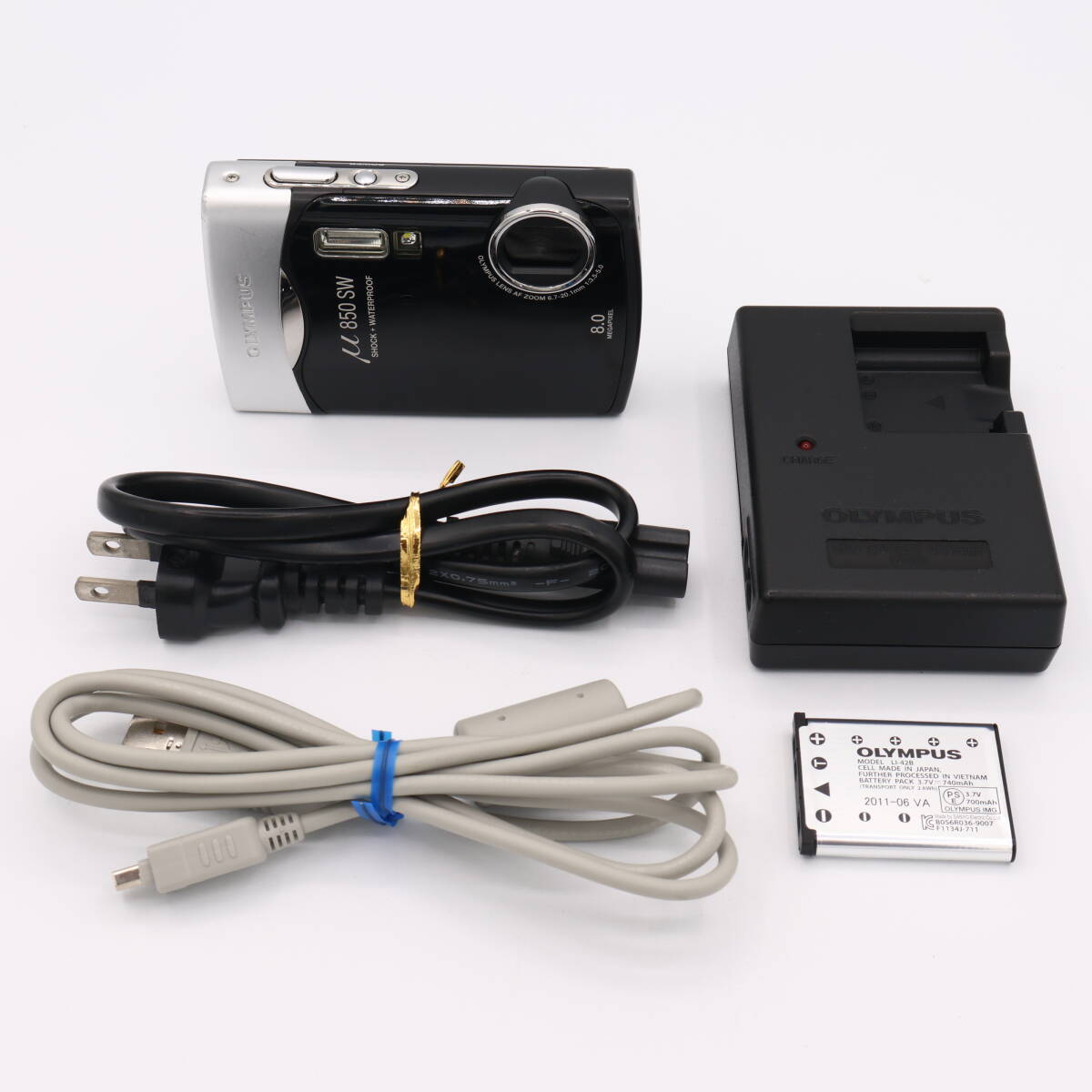 OLYMPUS デジタルカメラ μ850SW (ミュー) ピアノブラック μ850SWBLK #250601_F06502736拍卖